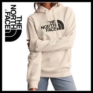 The North Face Drew Peak Women’s Hooded Sweatshirt Size (L) White Dune (Cream)